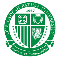 Our Lady of Fatima University logo