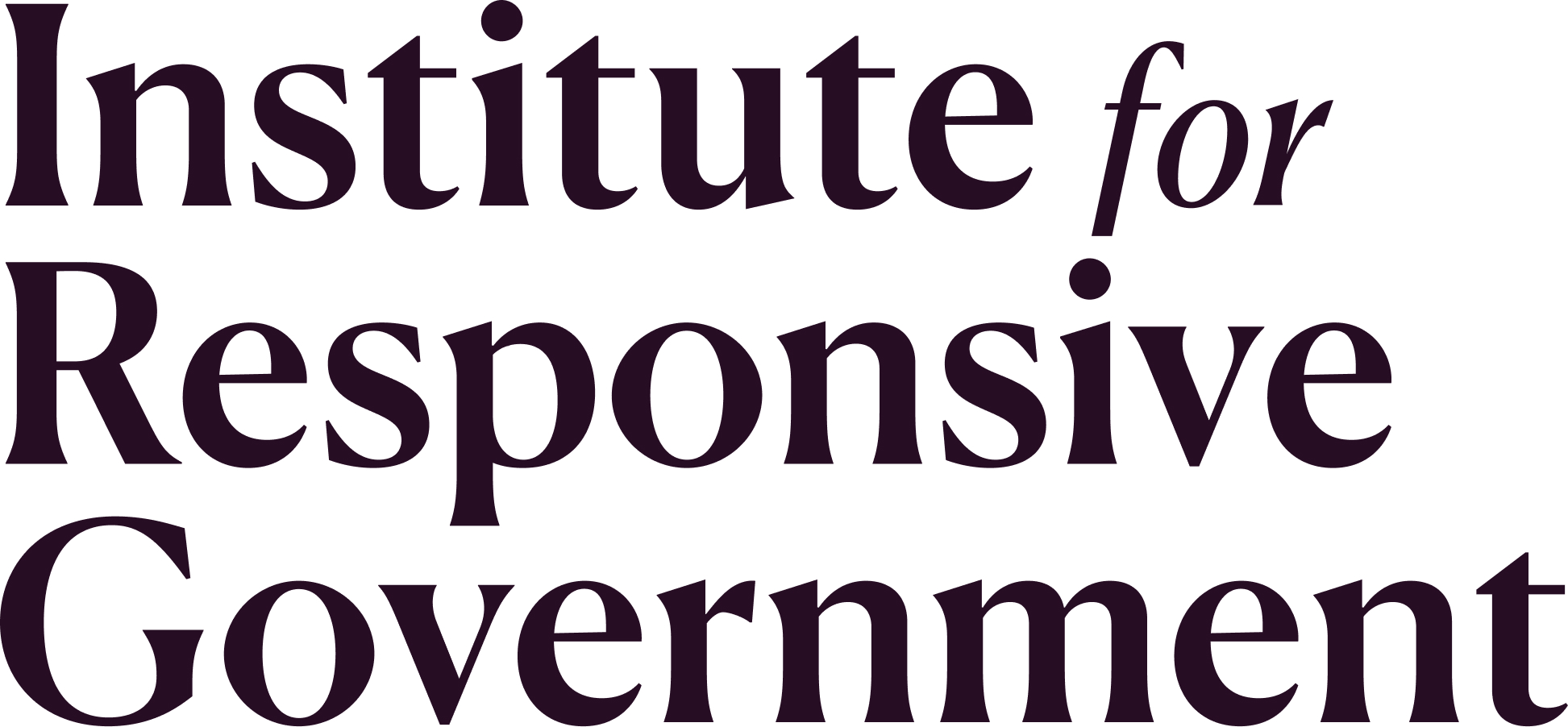 Institute for Responsive Government logo