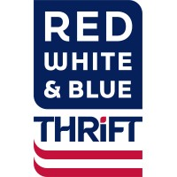 Red White & Blue Thrift Store logo